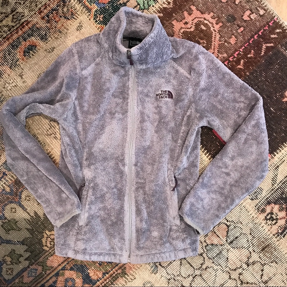 The North Face Grey Osito High Pile Fleece Jacket Zip Front XS - Picture 7 of 12